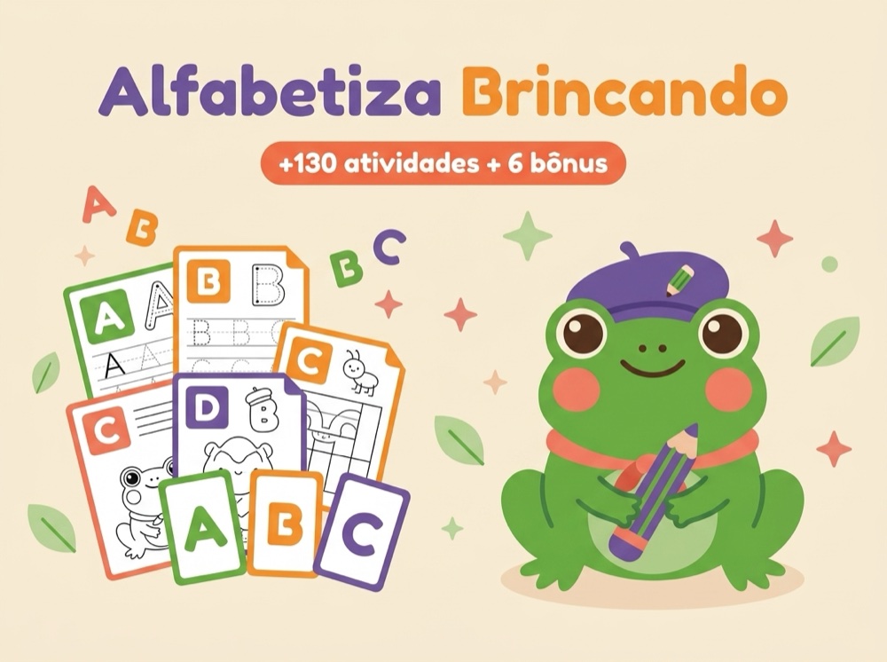 Kit Alfabetiza Brincando — +130 atividades organizadas por nível