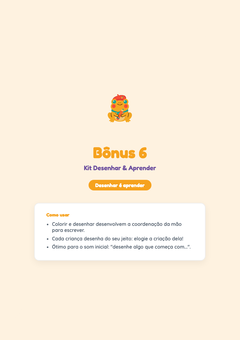 Kit Desenhar e Aprender