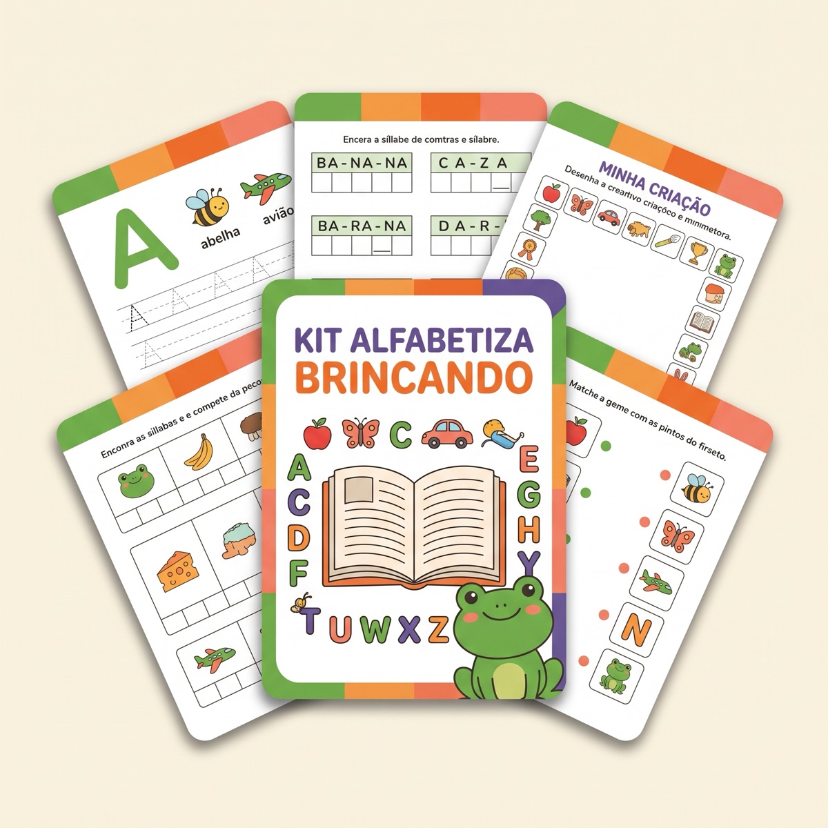 Kit Alfabetiza Brincando — atividades para imprimir